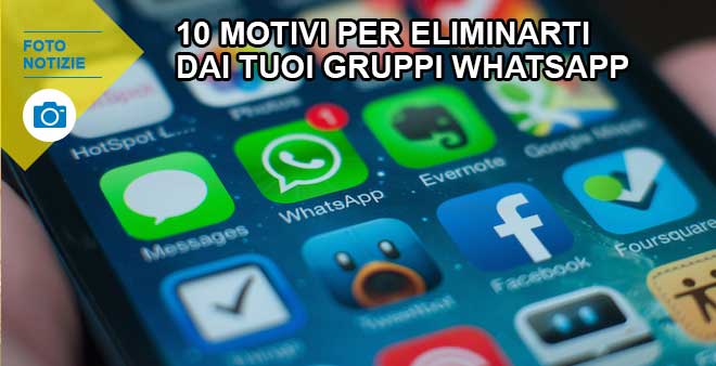 10 ottimi motivi per eliminarti dai tuoi gruppi WhatsApp