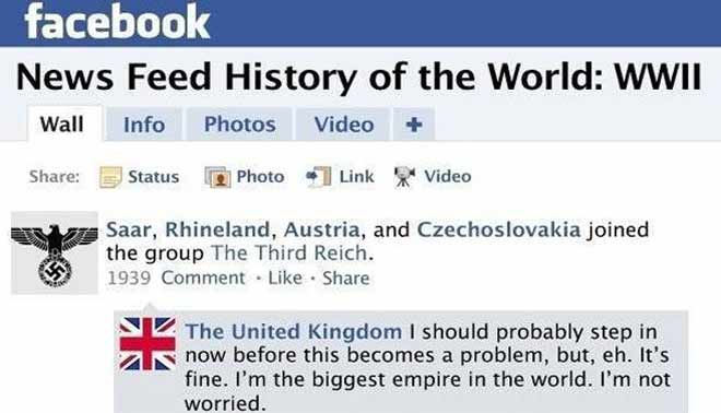 Seconda guerra mondiale: e se fosse esistito Fb?