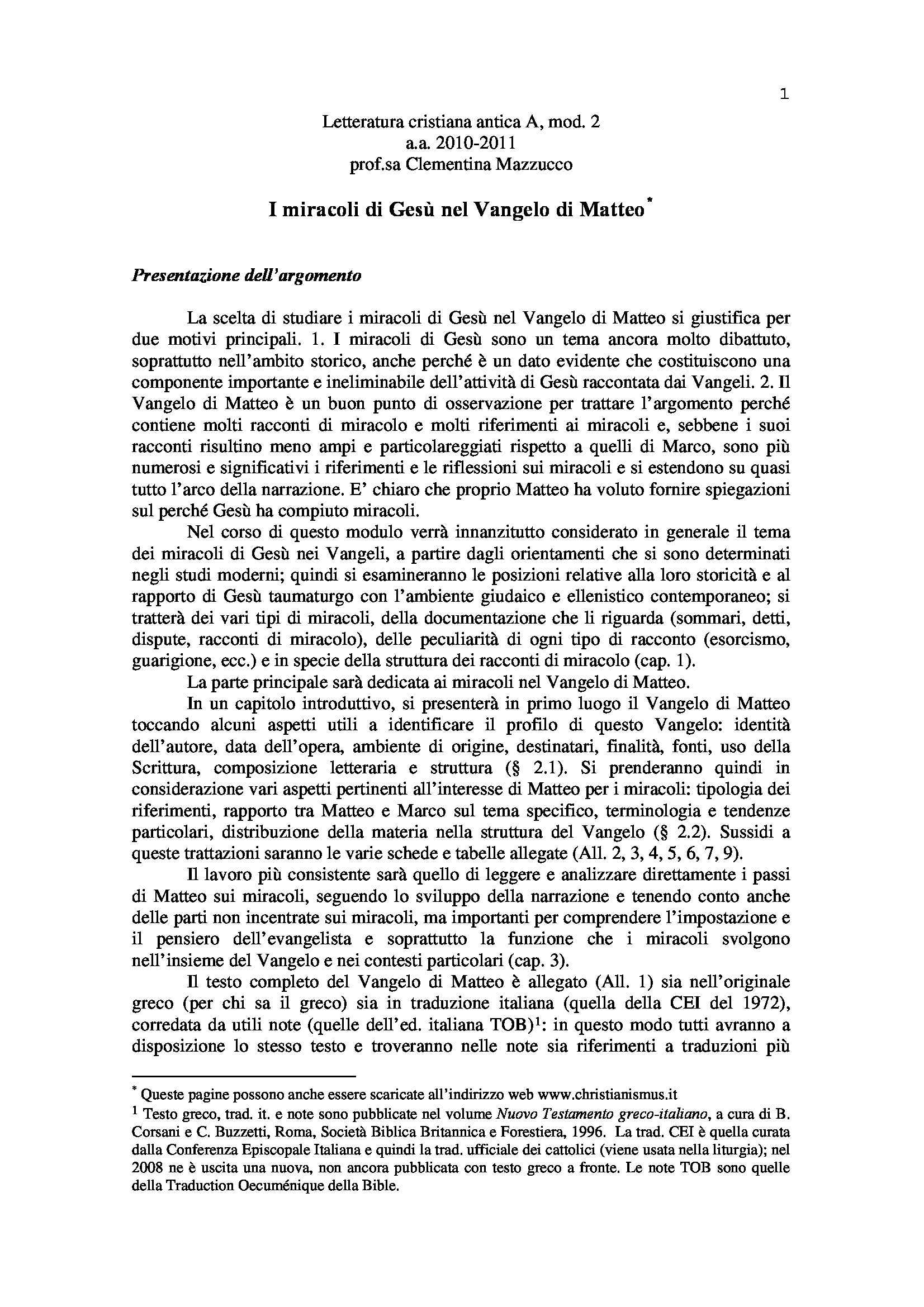 Schema formazione vangeli