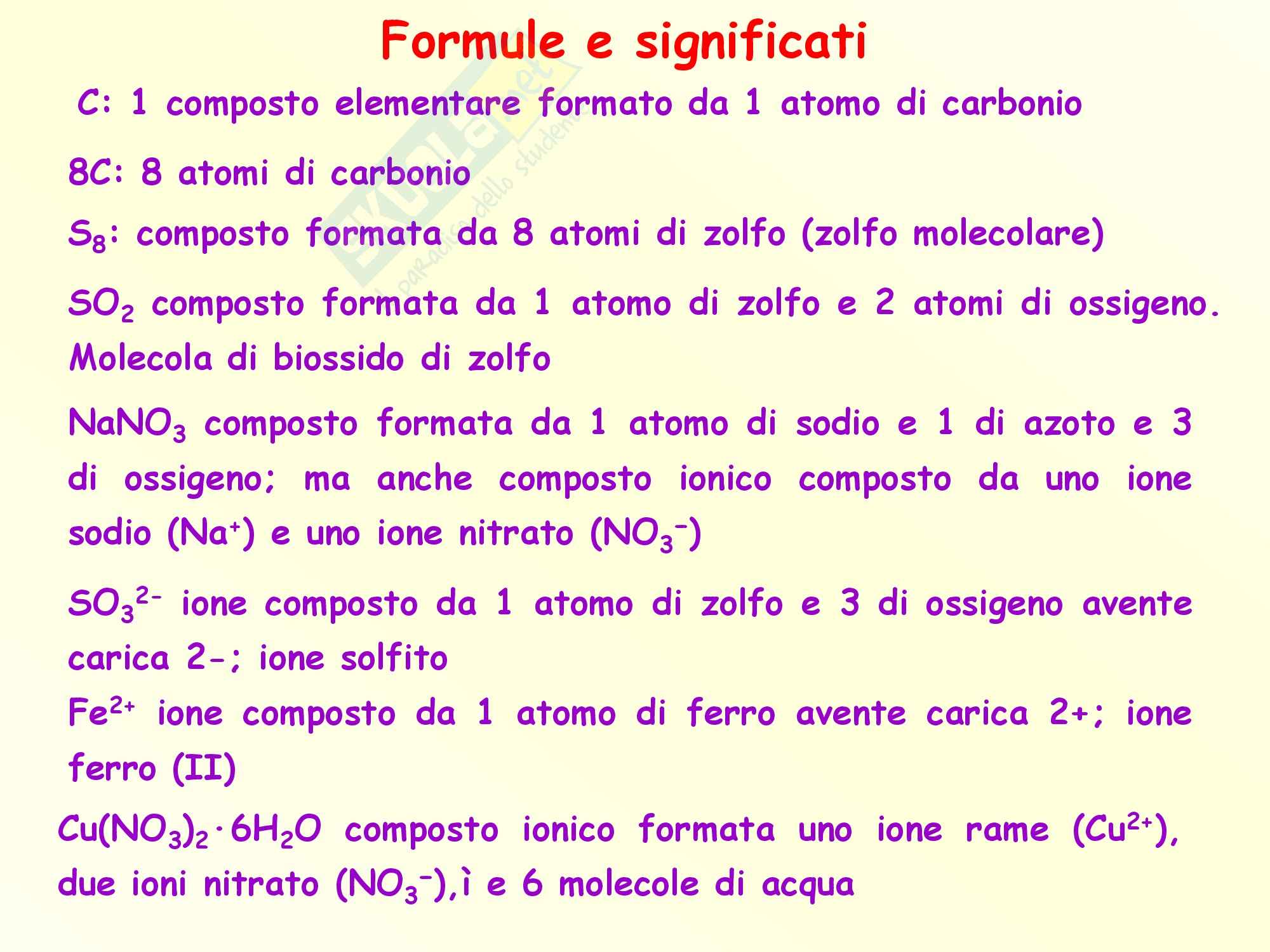 Tutte Le Formule Di Chimica Pdf