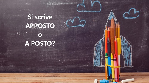 Apposto o a posto: come si scrive?