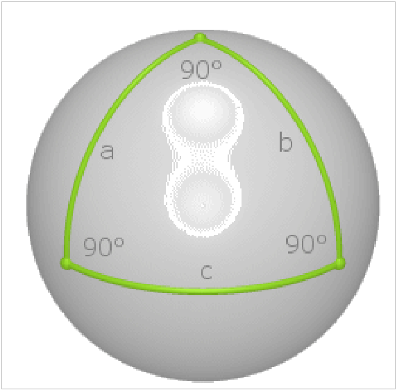 Triangolazione 3 punti sfera terrestre