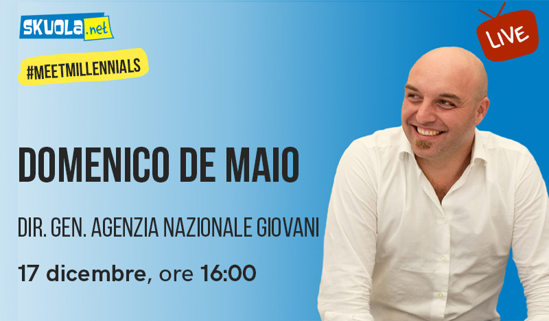 Erasmus+, Volontariato in Europa e bandi dell’Agenzia Nazionale Giovani: il direttore De Maio in diretta spiega le opportunità