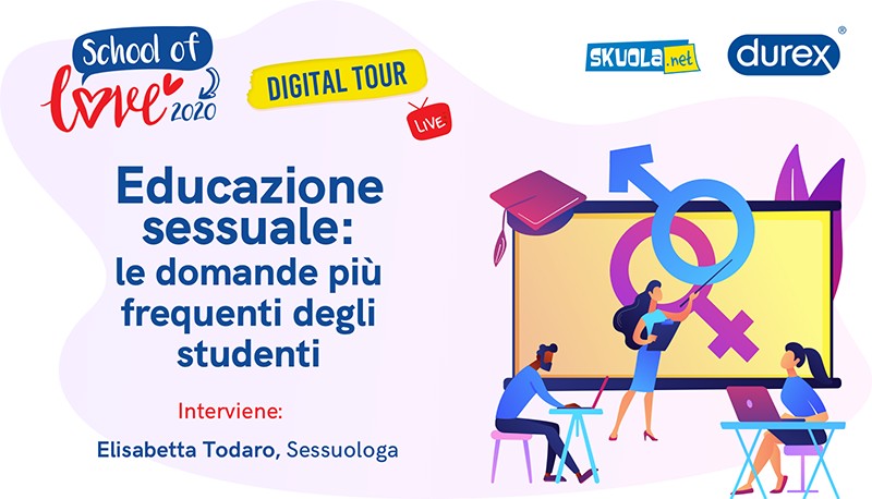 Educazione sessuale, le domande più frequenti degli studenti: risponde la sessuologa – Live su Skuola Tv 17 novembre alle 16:15