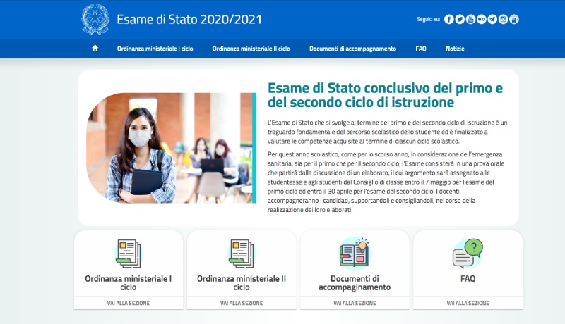Maturità 2021, il nuovo sito del MI sugli Esami di Stato con tutti gli