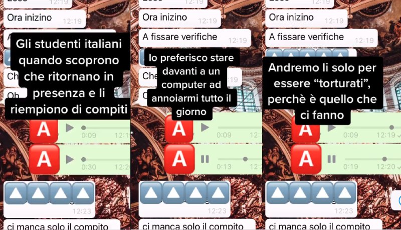 "Sto andando in panico, andiamo e essere torturati": studentessa in lacrime per il ritorno in classe dopo la Dad