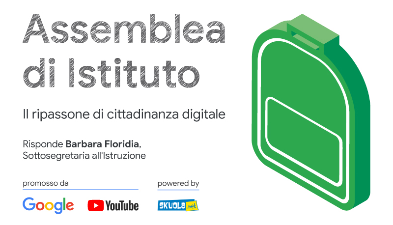 Il ripassone di cittadinanza digitale: Assemblea di Istituto con Barbara Floridia, Sottosegretaria all’Istruzione – Live 4 Giugno ore 16.00