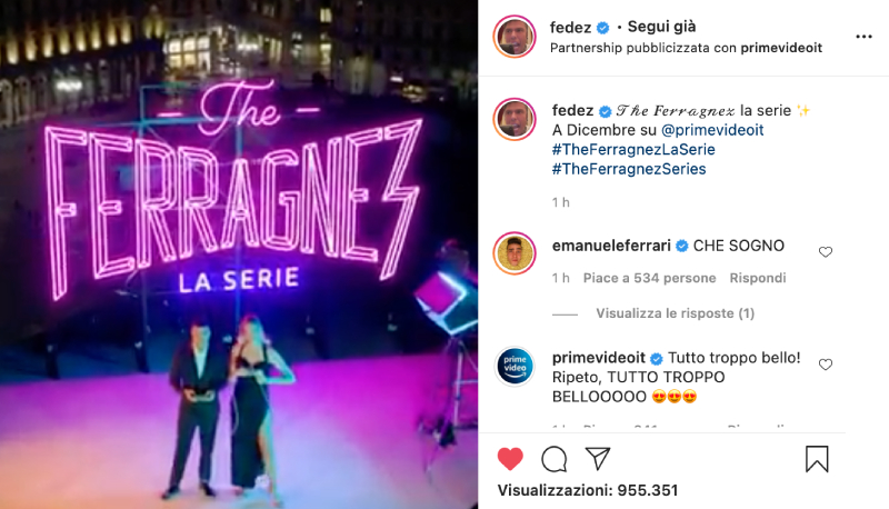 Arriva The Ferragnez, la serie Tv su Amazon Prime: quando inizia ed episodi
