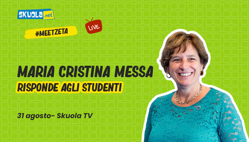 Test d’ingresso 2022 e ritorno all’università: il Ministro Messa risponde agli studenti – #MeetZeta 31 agosto ore 15:00