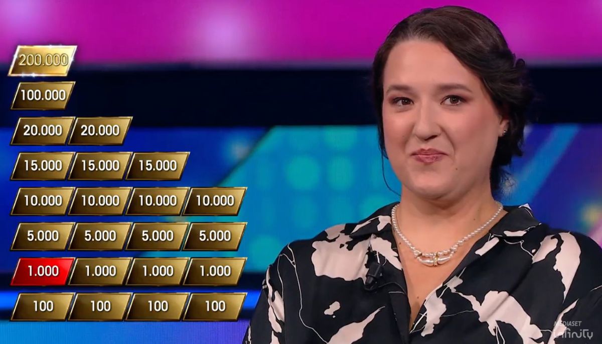 Prof Giulia a La Ruota della Fortuna