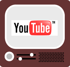 Immagine di un televisore vintage con il logo di YouTube, simbolo di contenuti video innovativi e coinvolgenti.
