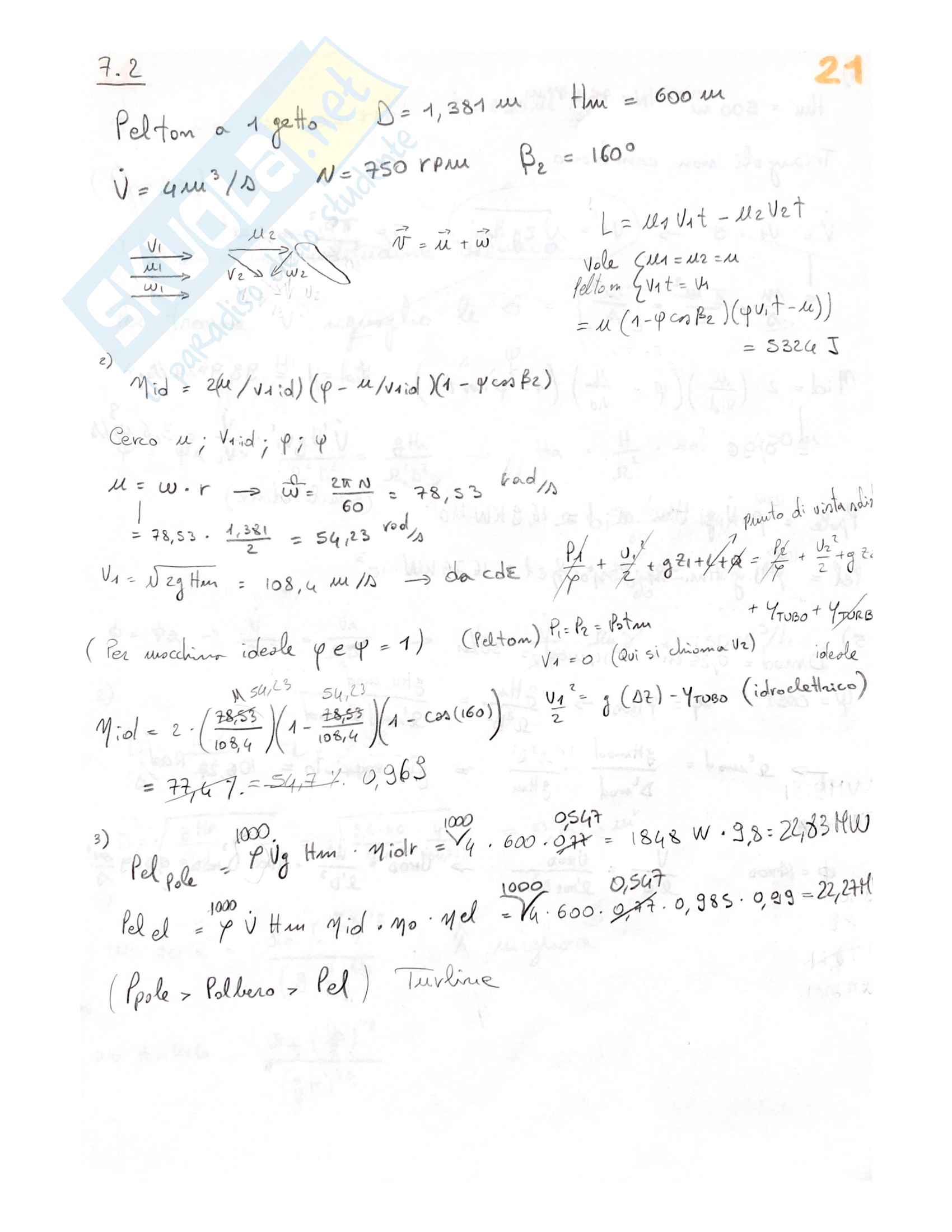 Esercitazioni Fisica tecnica e Macchine Pag. 21