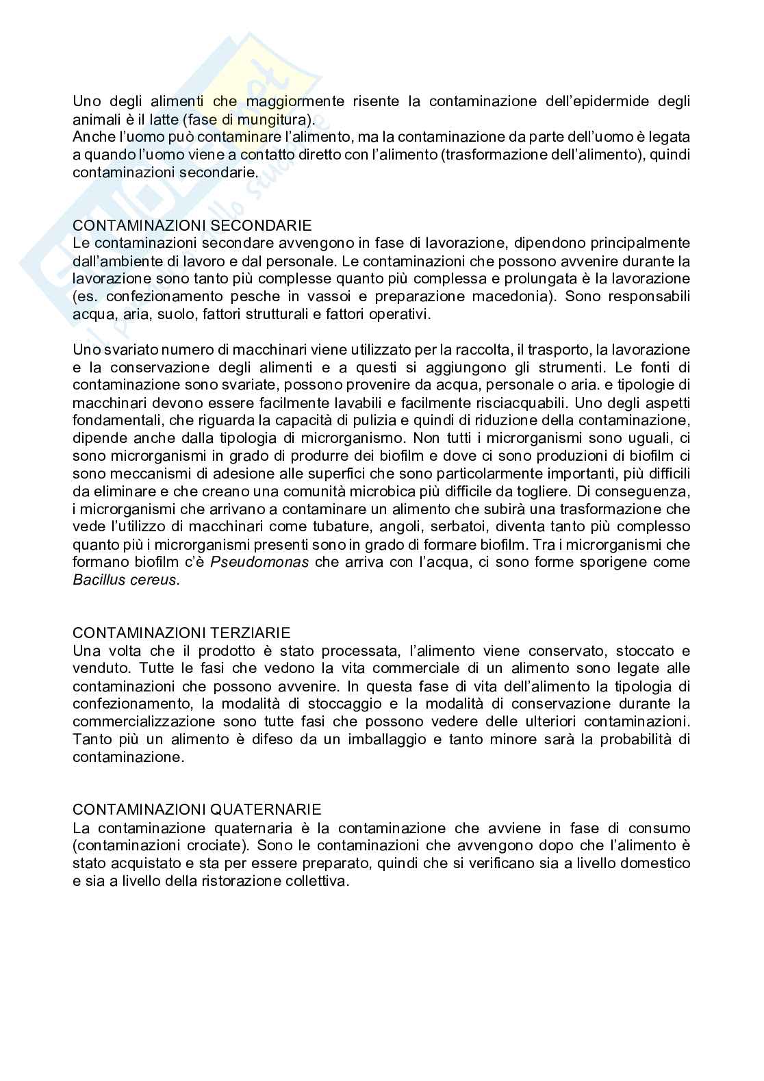 Microbiologia degli alimenti Pag. 6