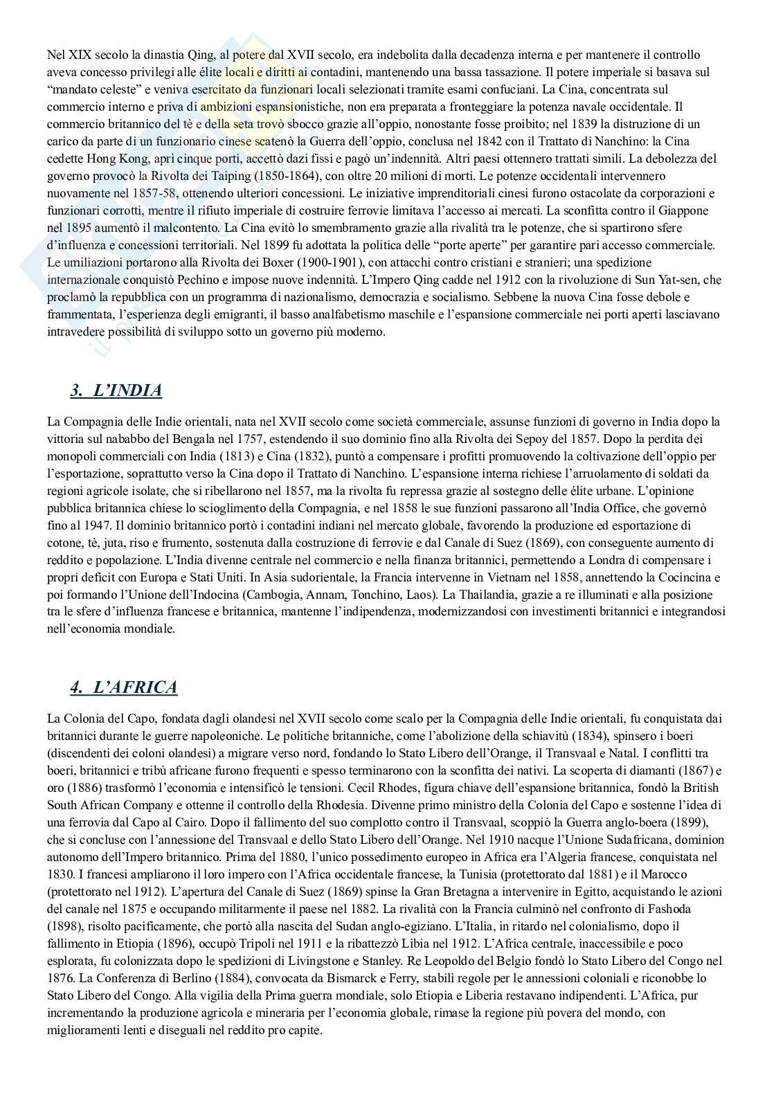 Riassunto esame Storia economica, Prof. Orsi Cosma, libro consigliato Storia eonomica del mondo, Neal Pag. 46