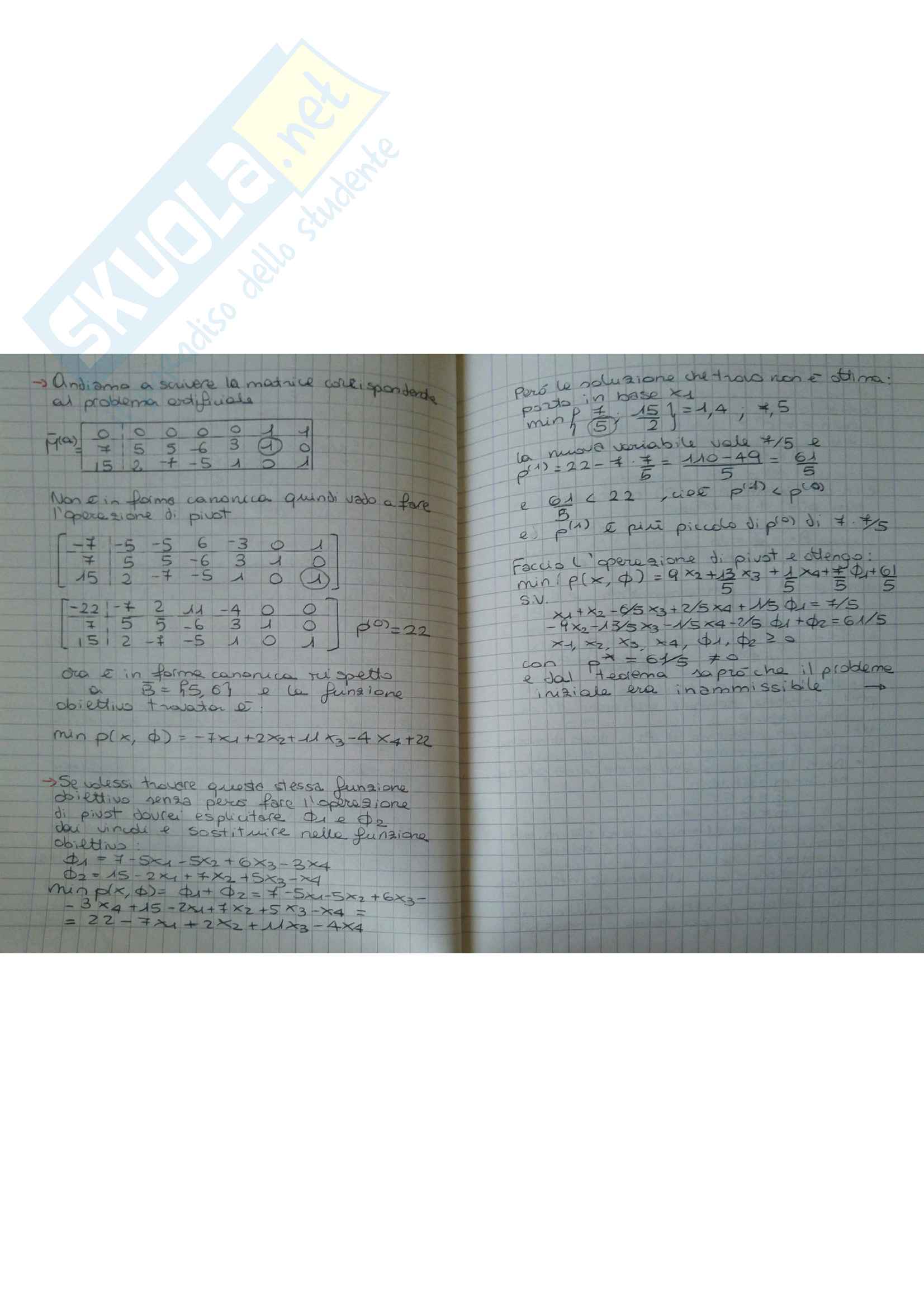 Teoria di Ricerca operativa Pag. 36