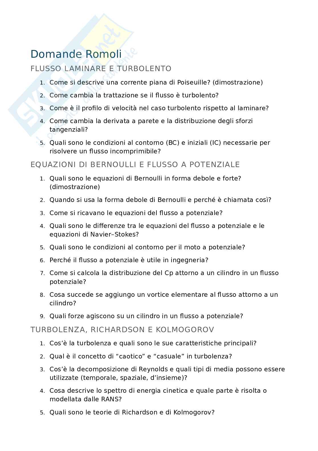 Domande orale Aerodinamica e gestione termica del veicolo Pag. 2