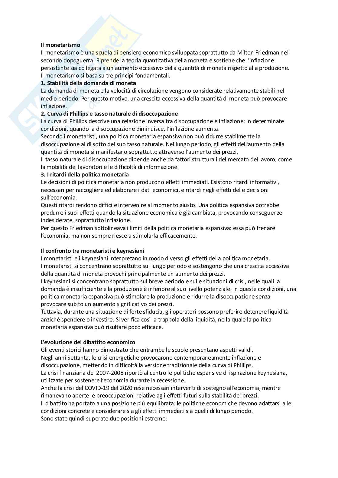 Appunti di Economia monetaria Pag. 16