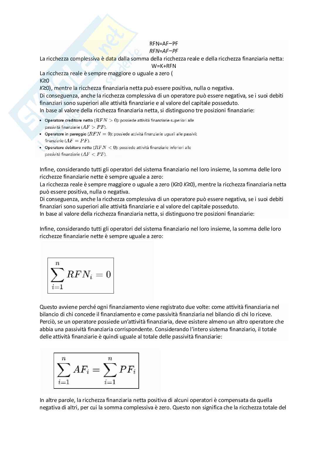 Appunti di Economia monetaria Pag. 2