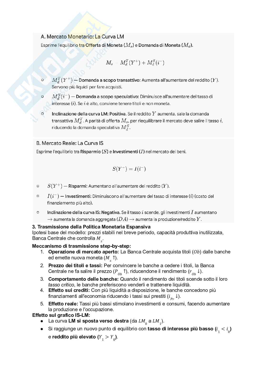 Appunti di Economia monetaria Pag. 21