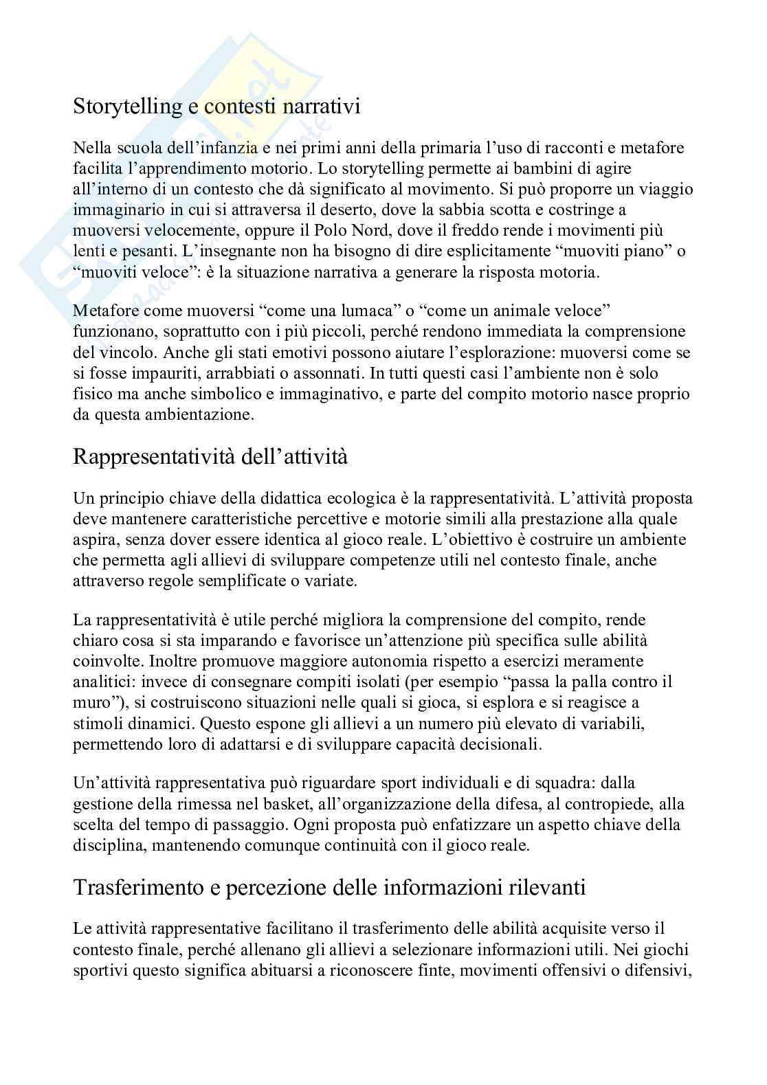 Appunti esame Teorie, metodi e didattiche del movimento umano nelle età della vita Pag. 16