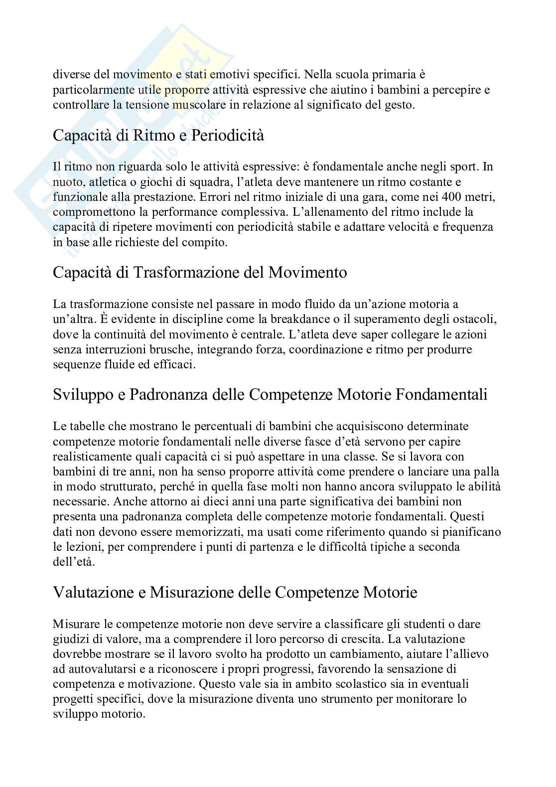 Appunti esame Teorie, metodi e didattiche del movimento umano nelle età della vita Pag. 6