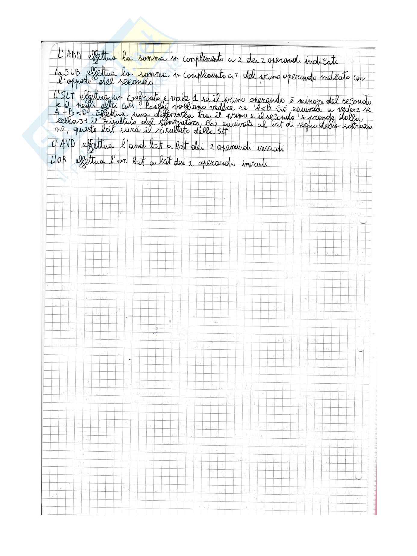 Appunti Architettura degli elaboratori Pag. 11