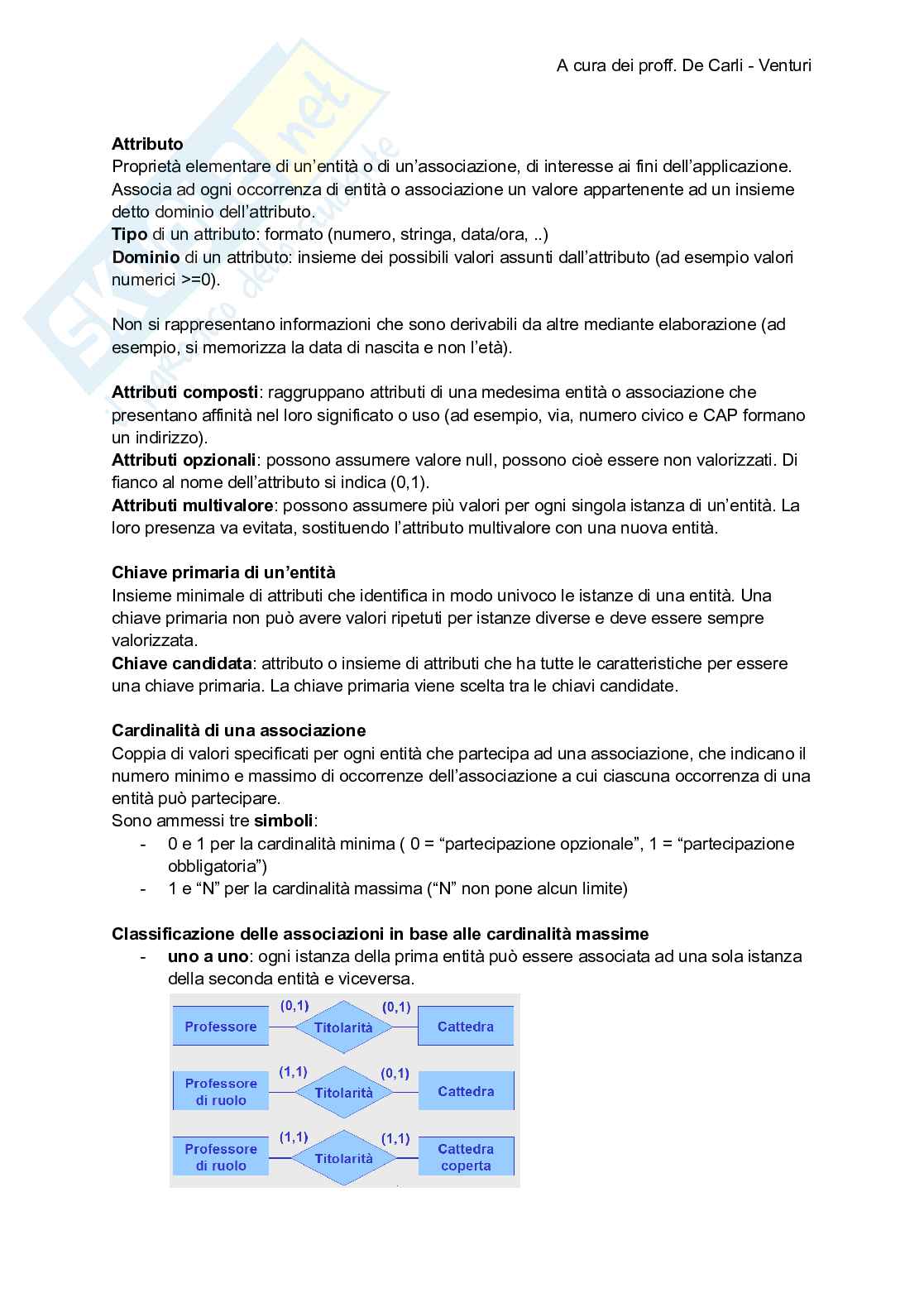 Intro BD e modello ER Pag. 6