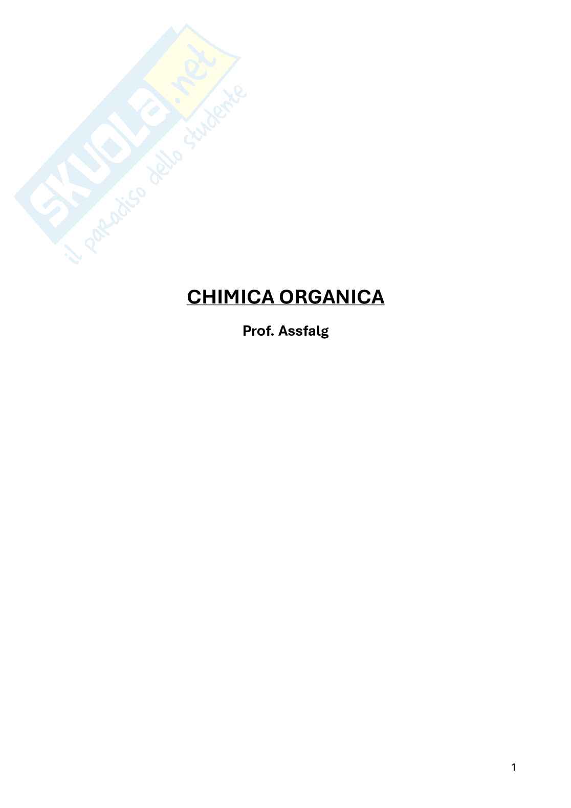 Chimica organica Pag. 1