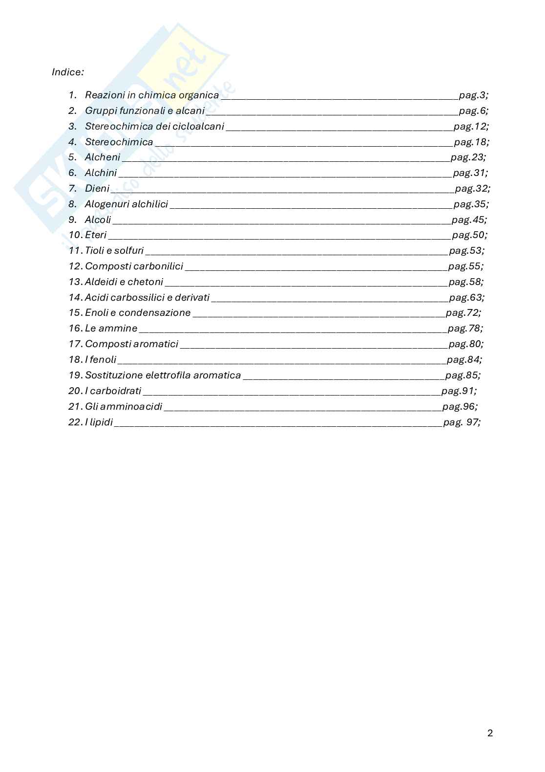 Chimica organica Pag. 2
