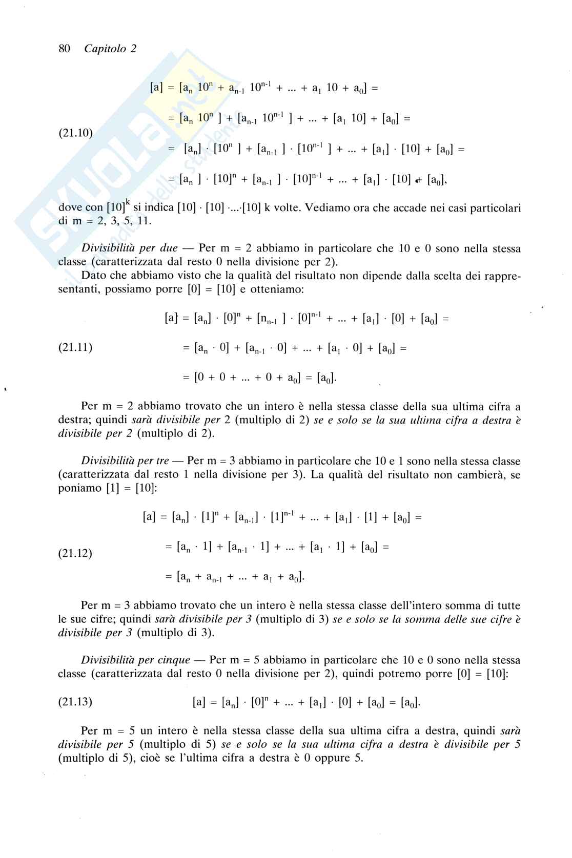 Riassunto esame Istituzioni di matematica, Prof. Bevilacqua Arturo, libro consigliato Analisi matematica uno, Marcellini Pag. 26