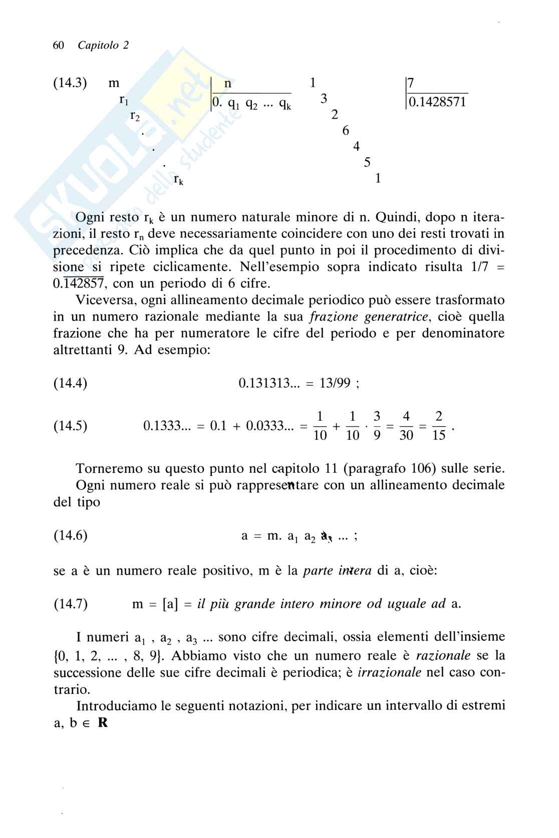 Riassunto esame Istituzioni di matematica, Prof. Bevilacqua Arturo, libro consigliato Analisi matematica uno, Marcellini Pag. 6