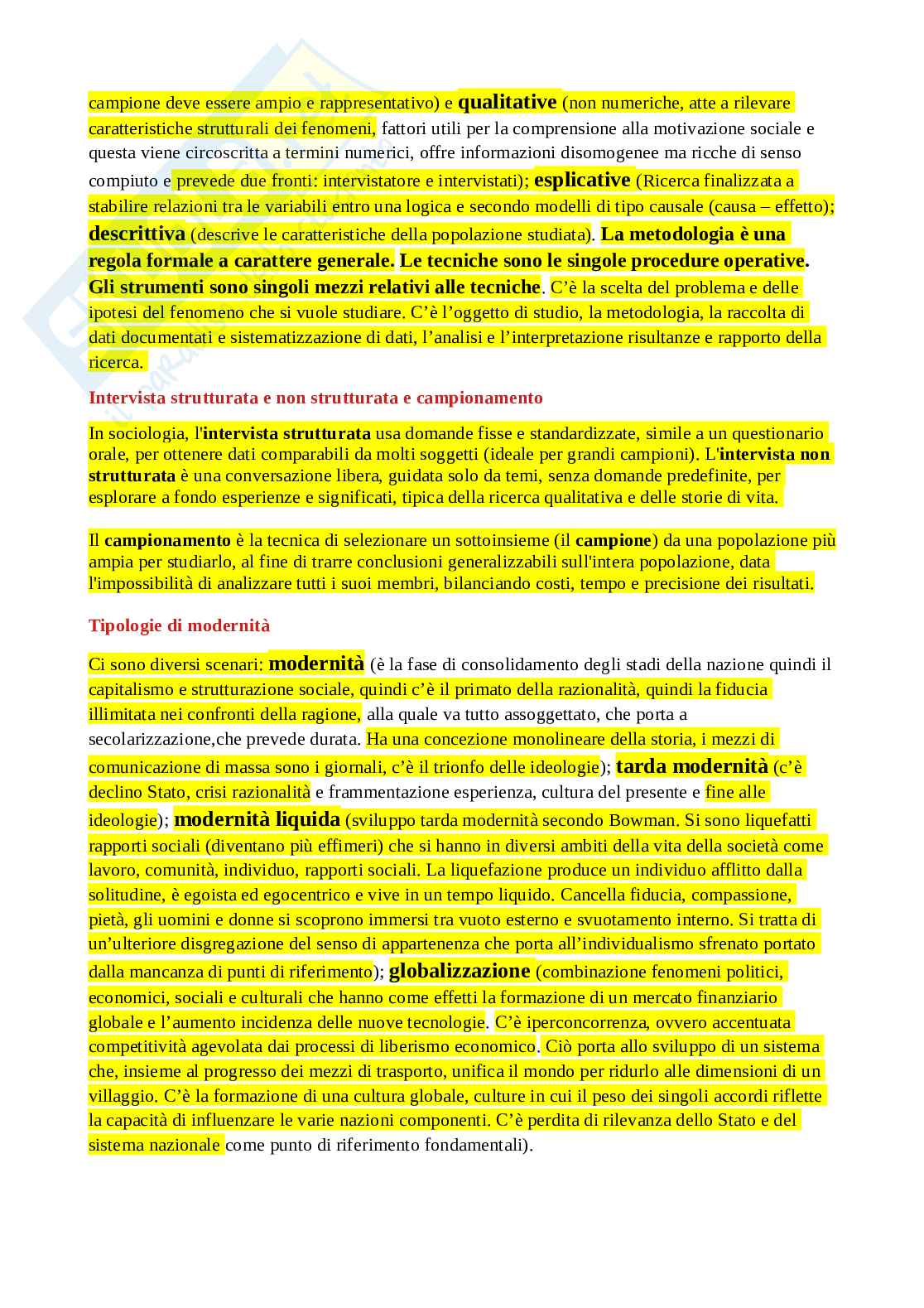 Sociologia generale - Appunti Pag. 2