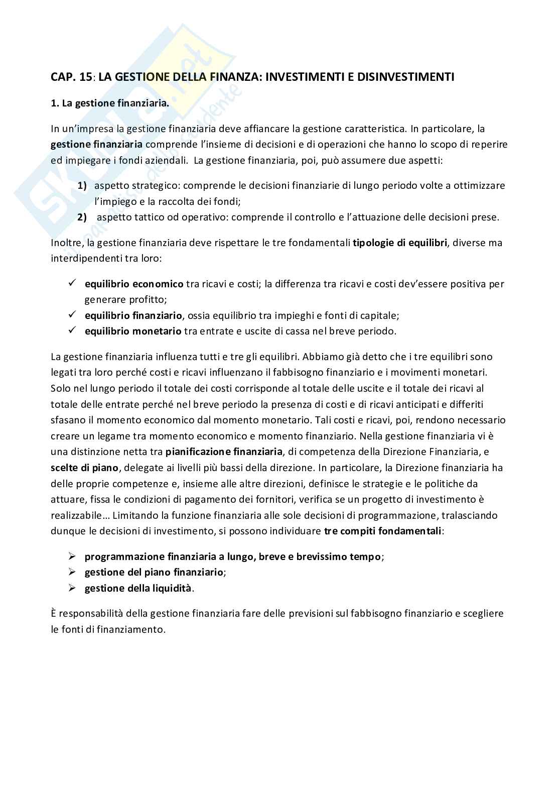 Riassunto esame Economia e gestione delle imprese, Prof. Mazzoni Clelia, libro consigliato La gestione dell'impresa. Tra teoria e pratica aziendale, Sciarelli S. Pag. 56