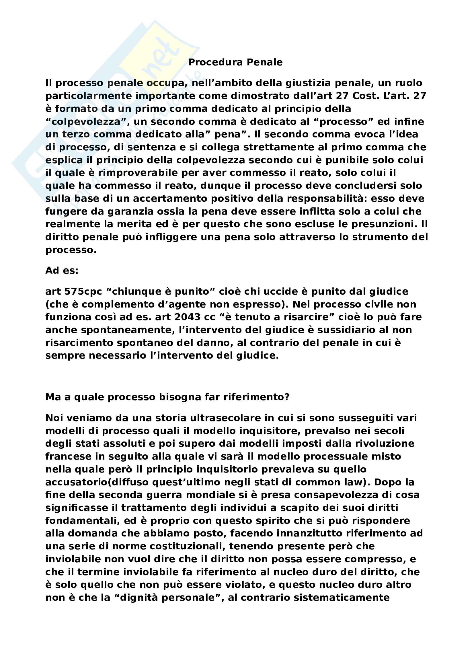 Procedura Penale Pag. 1
