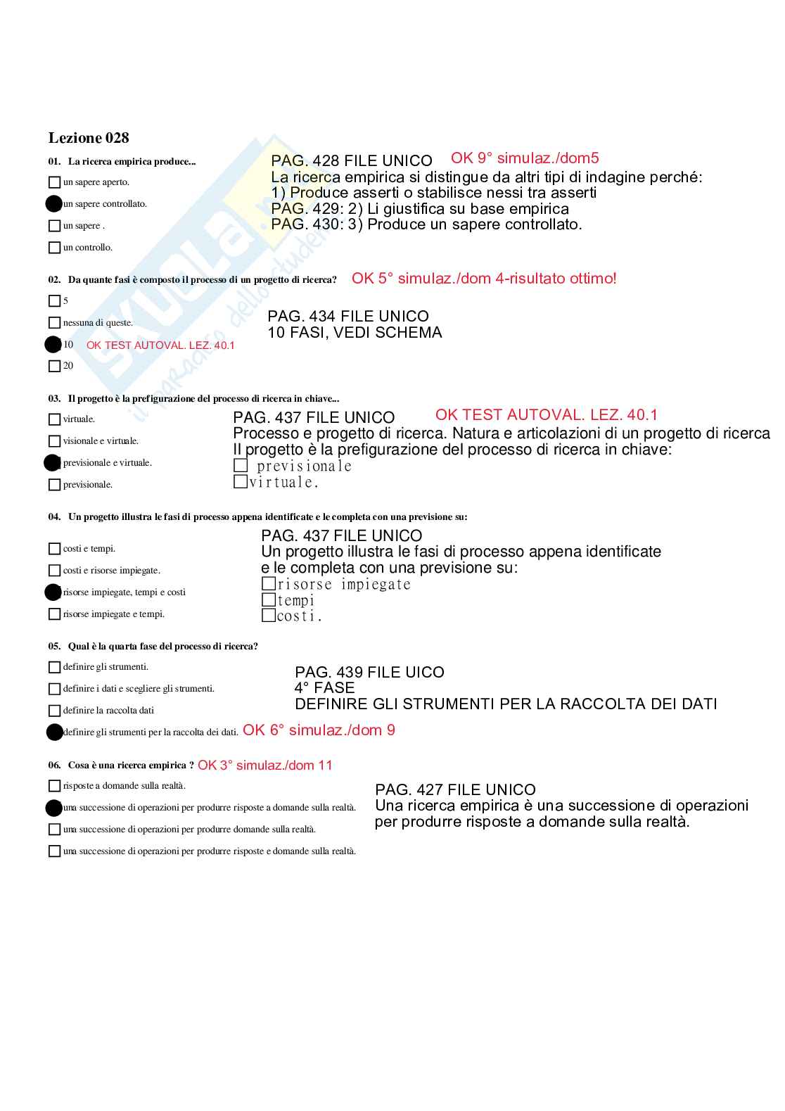 Paniere Pedagogia dei nuovi media - Risposte multiple - aggiornato (2026) Pag. 21