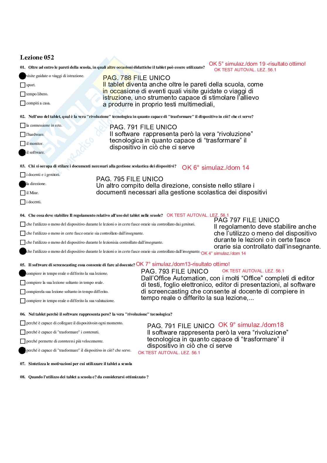 Paniere Pedagogia dei nuovi media - Risposte multiple - aggiornato (2026) Pag. 41
