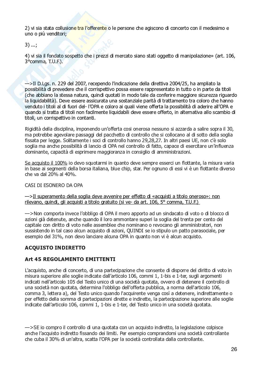 Diritto dei mercati finanziari Pag. 26