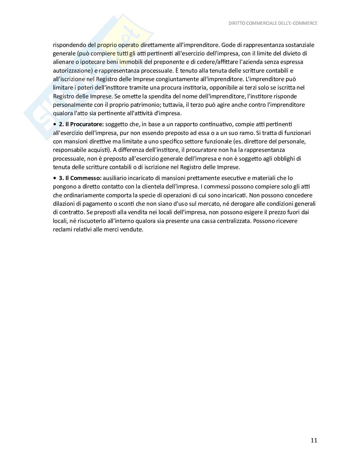 Appunti Diritto commerciale dell'e-commerce, 2025/2026 - Schemi, mappe e quiz Pag. 11