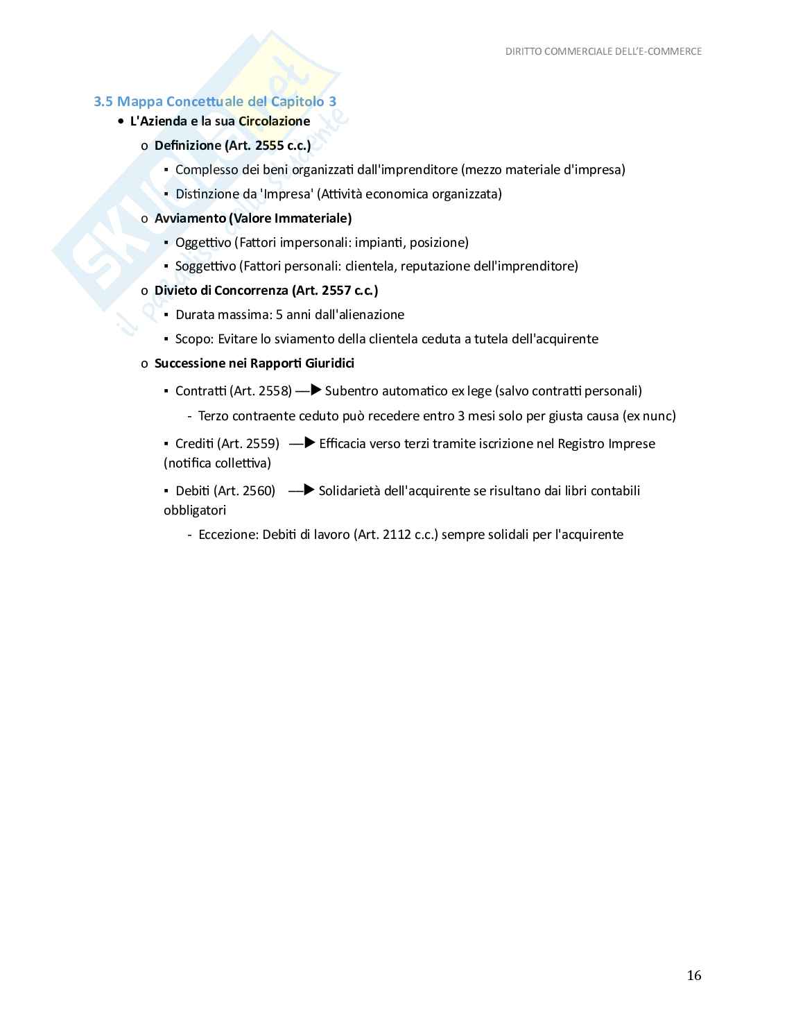 Appunti Diritto commerciale dell'e-commerce, 2025/2026 - Schemi, mappe e quiz Pag. 16