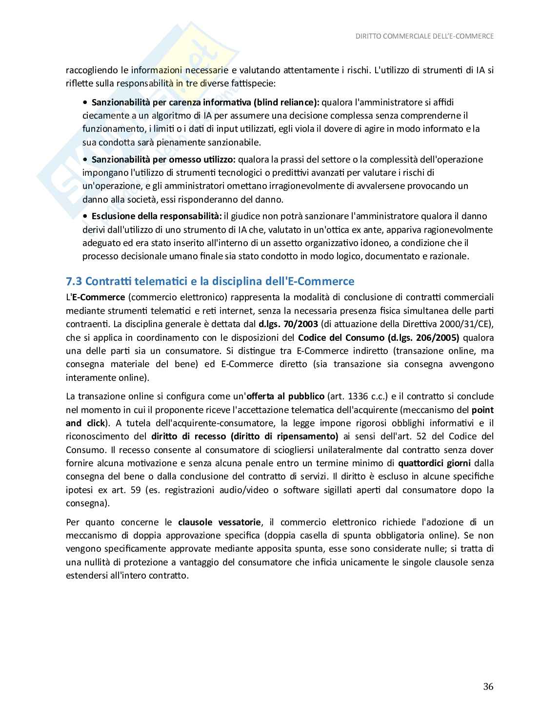 Appunti Diritto commerciale dell'e-commerce, 2025/2026 - Schemi, mappe e quiz Pag. 36