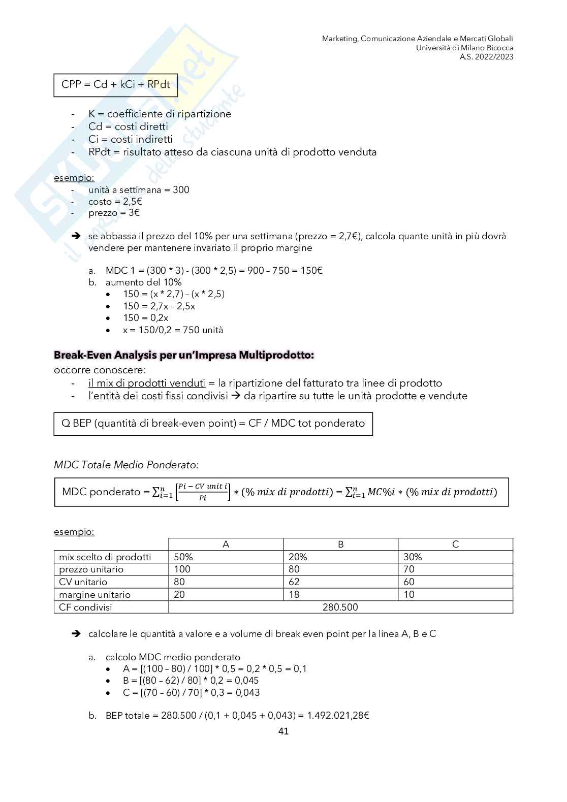 Marketing Metrics (ECOMARK) Pag. 41