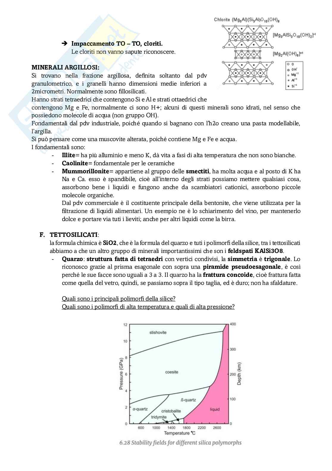 Appunti di Mineralogia sui silicati Pag. 6