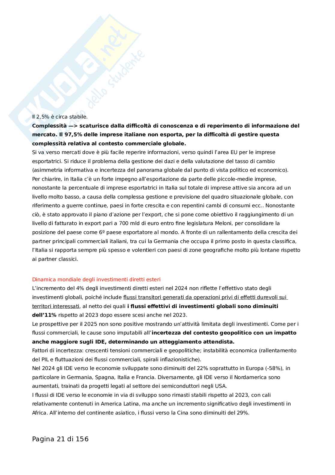 Marketing internazionale Pag. 21