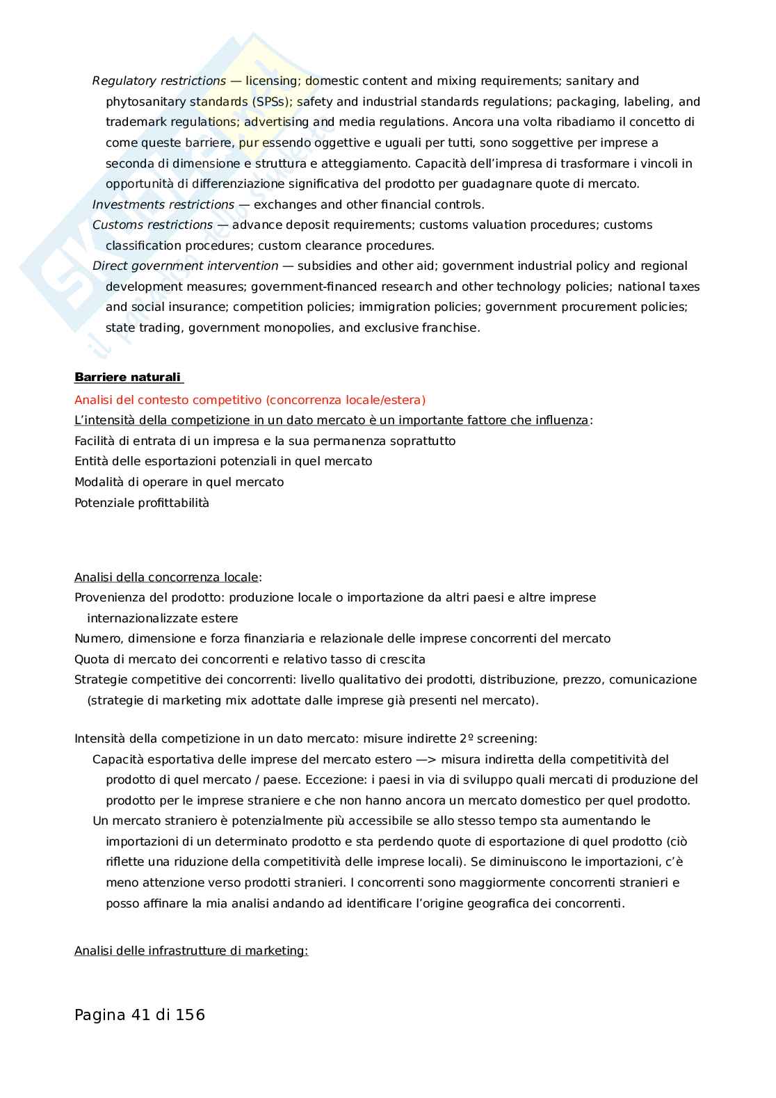 Marketing internazionale Pag. 41