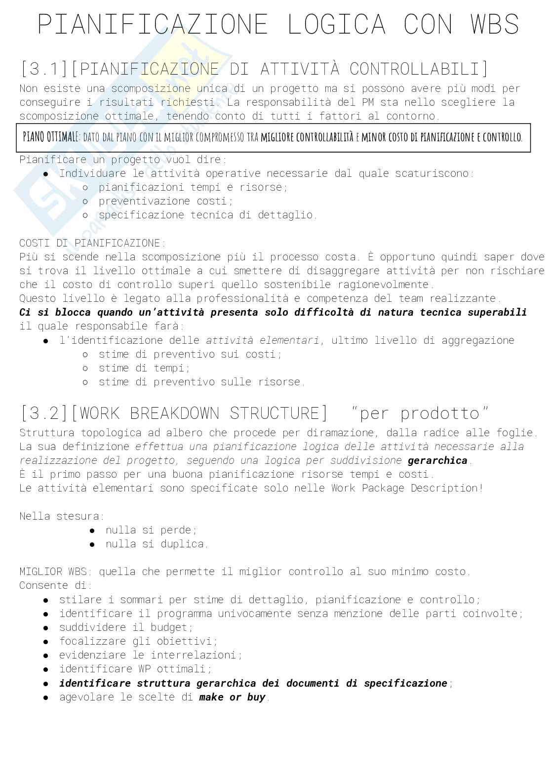 Appunti Rielaborati Gestione dei Progetti Pag. 11