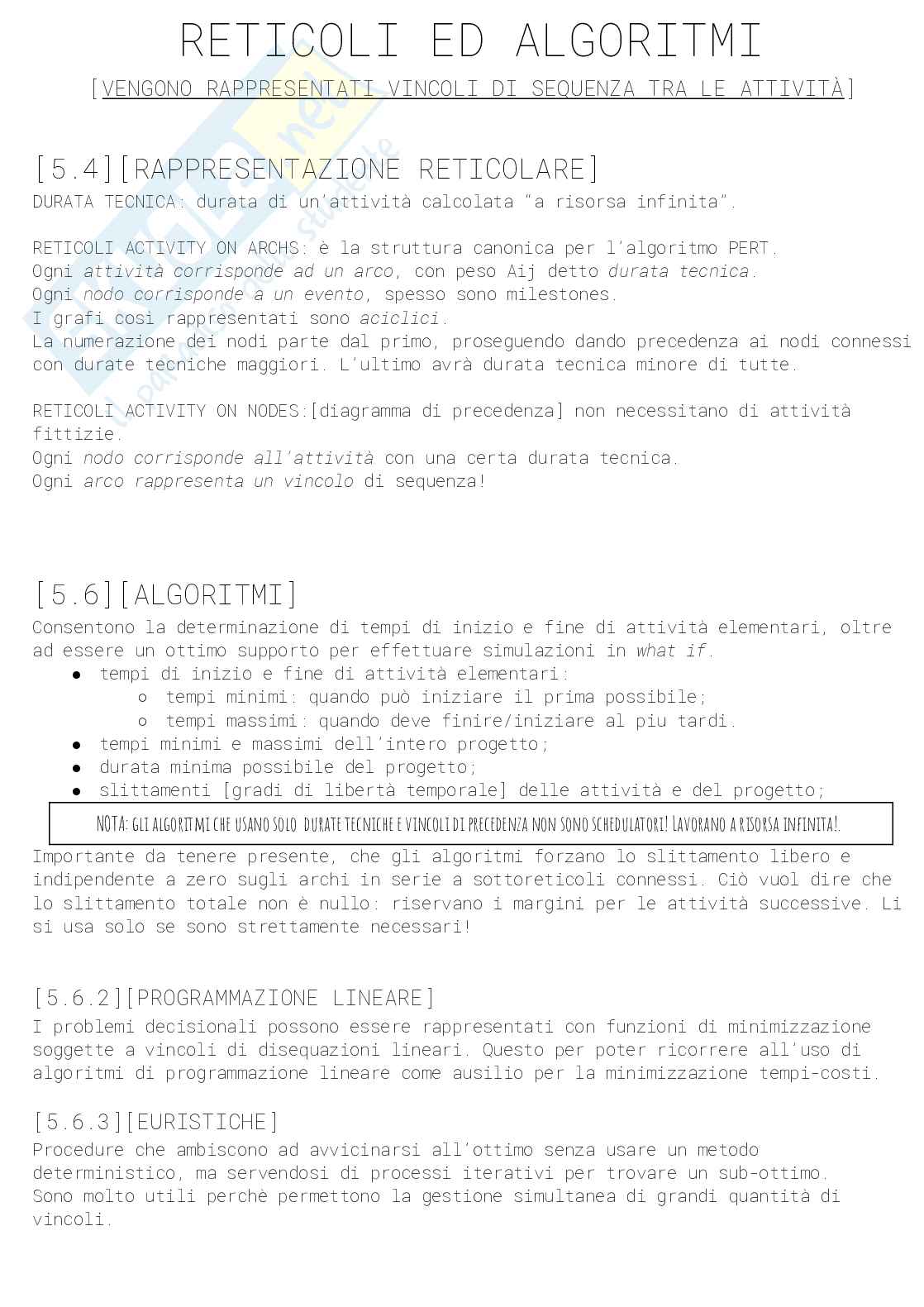 Appunti Rielaborati Gestione dei Progetti Pag. 26