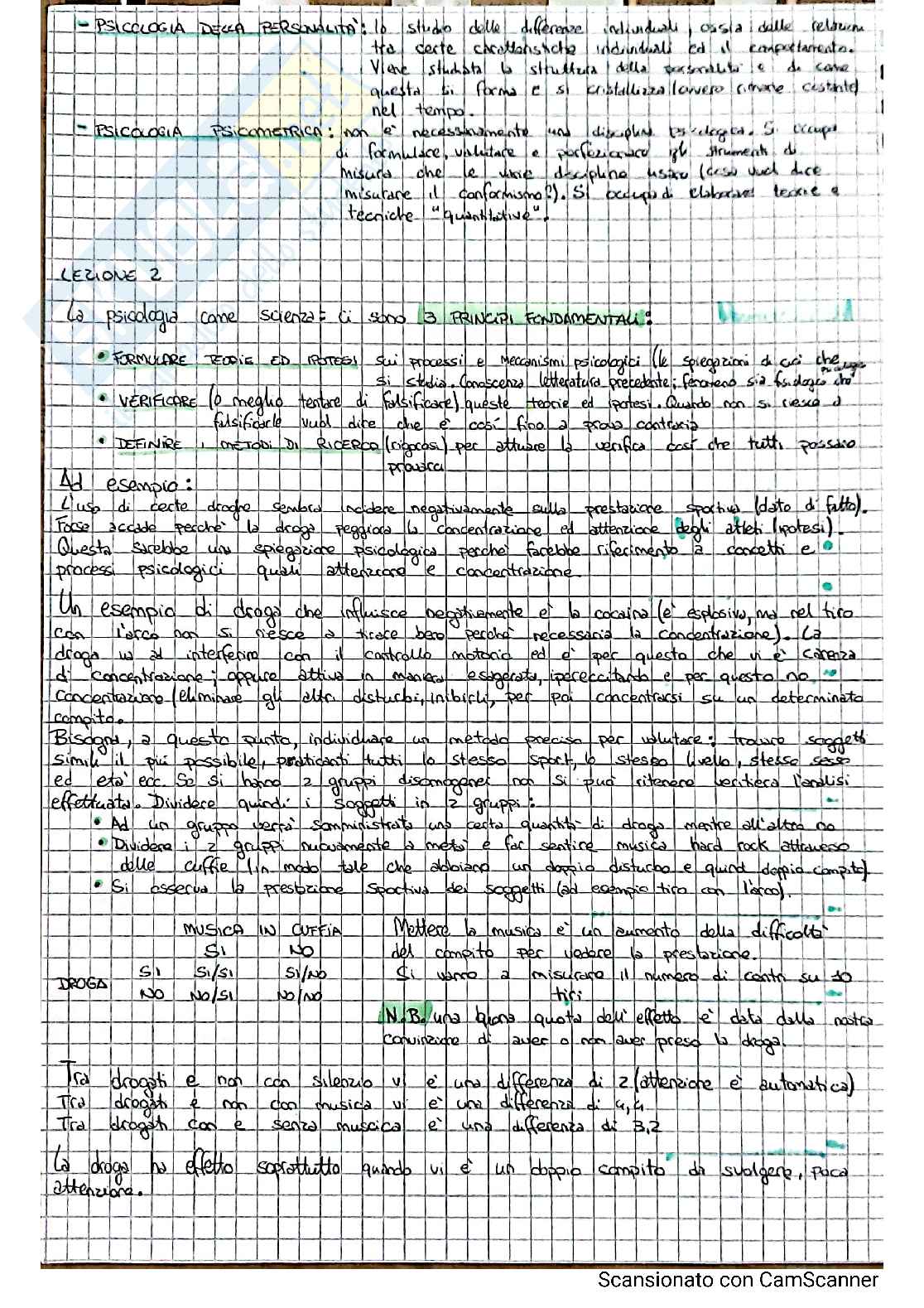 Appunti psicologia generale Pag. 2