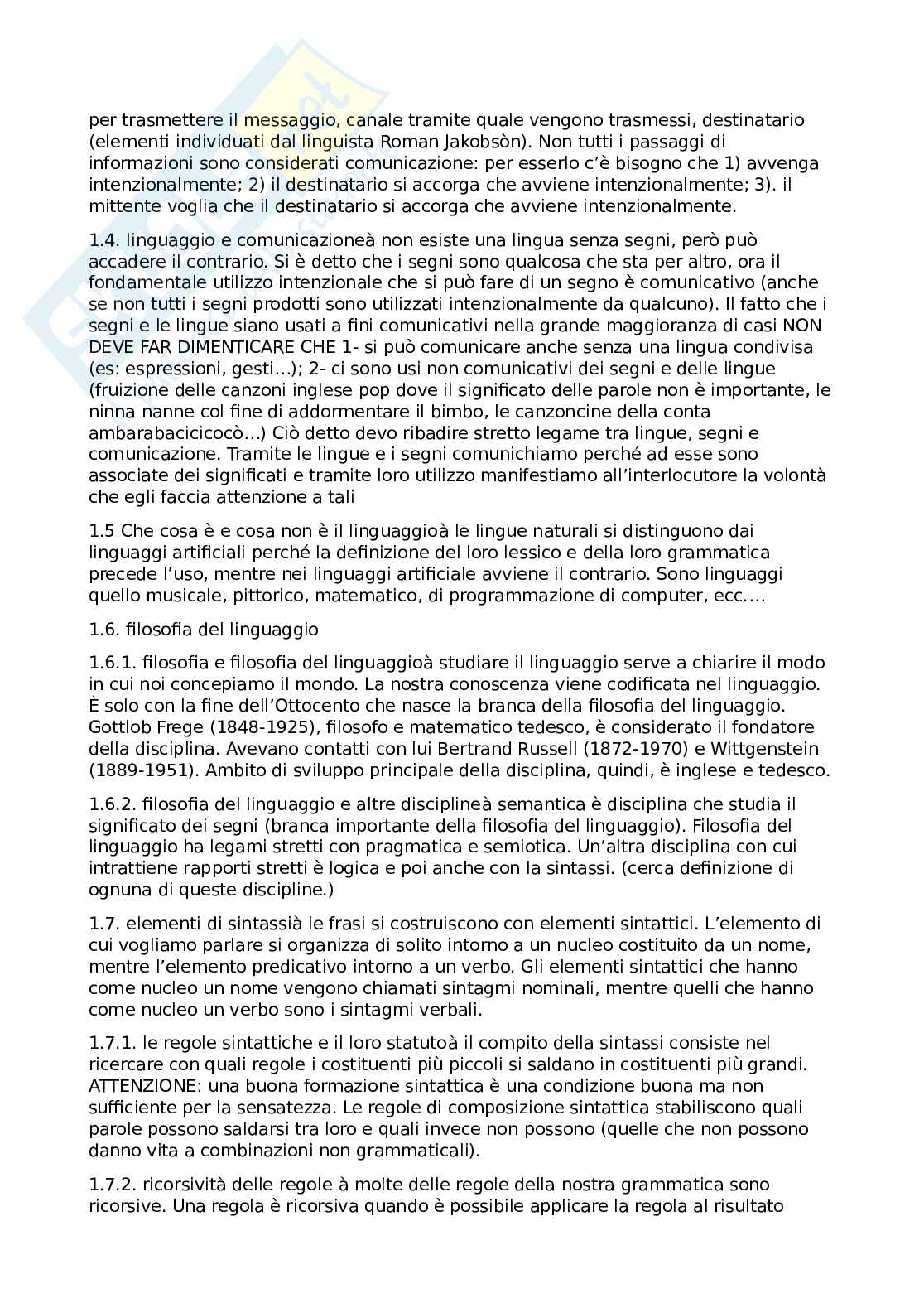 Appunti del corso Filosofia del linguaggio Pag. 2