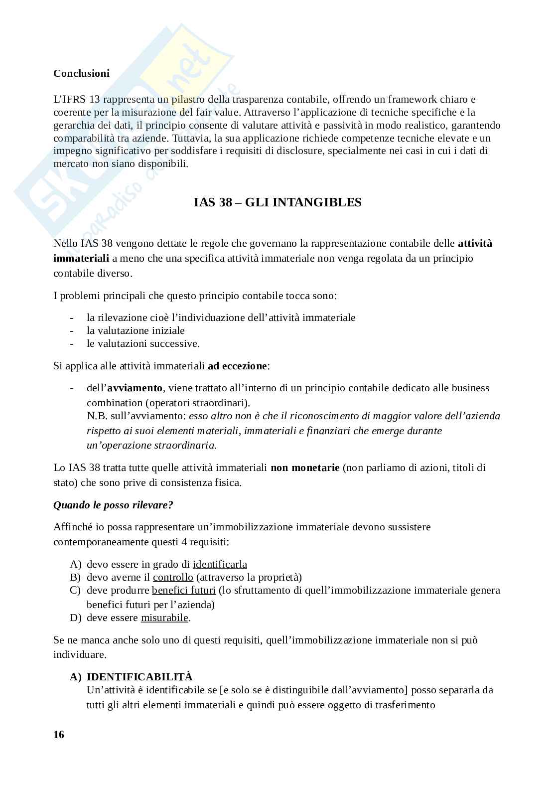 Bilancio e comunicazione finanziaria Pag. 16