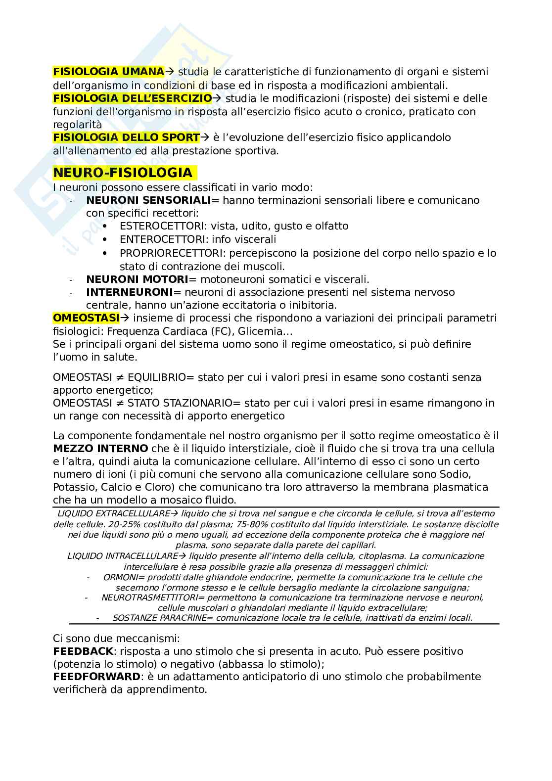 Appunti Fisiologia  Pag. 2